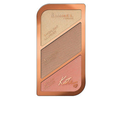 Rimmel Kate Coral Glow front packaging showing palette and shades for warm flattering glow