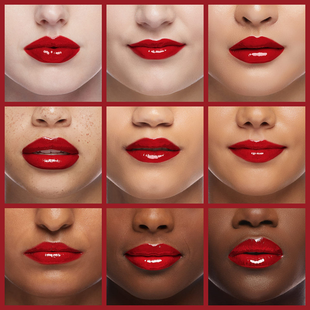 Rimmel Provocalips application wand applying vivid red for precise, lasting color