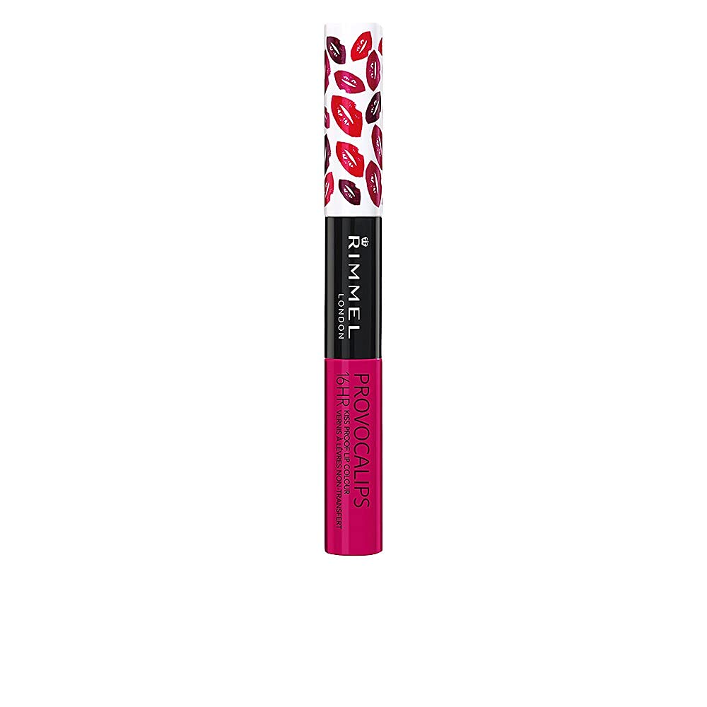 Rimmel Provocalips front packaging showing shade 550 Play With Fire and convenience