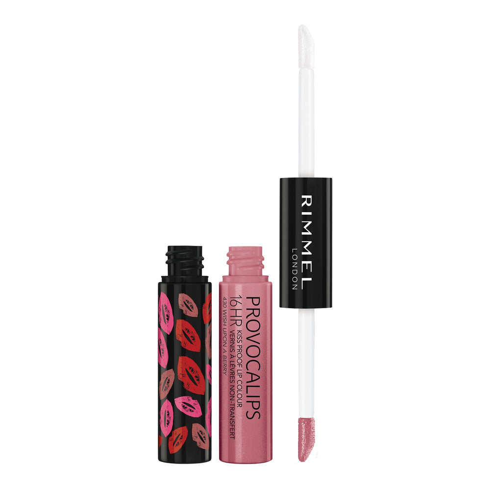 Rimmel Provocalips front packaging showing shade and benefit long-lasting wear
