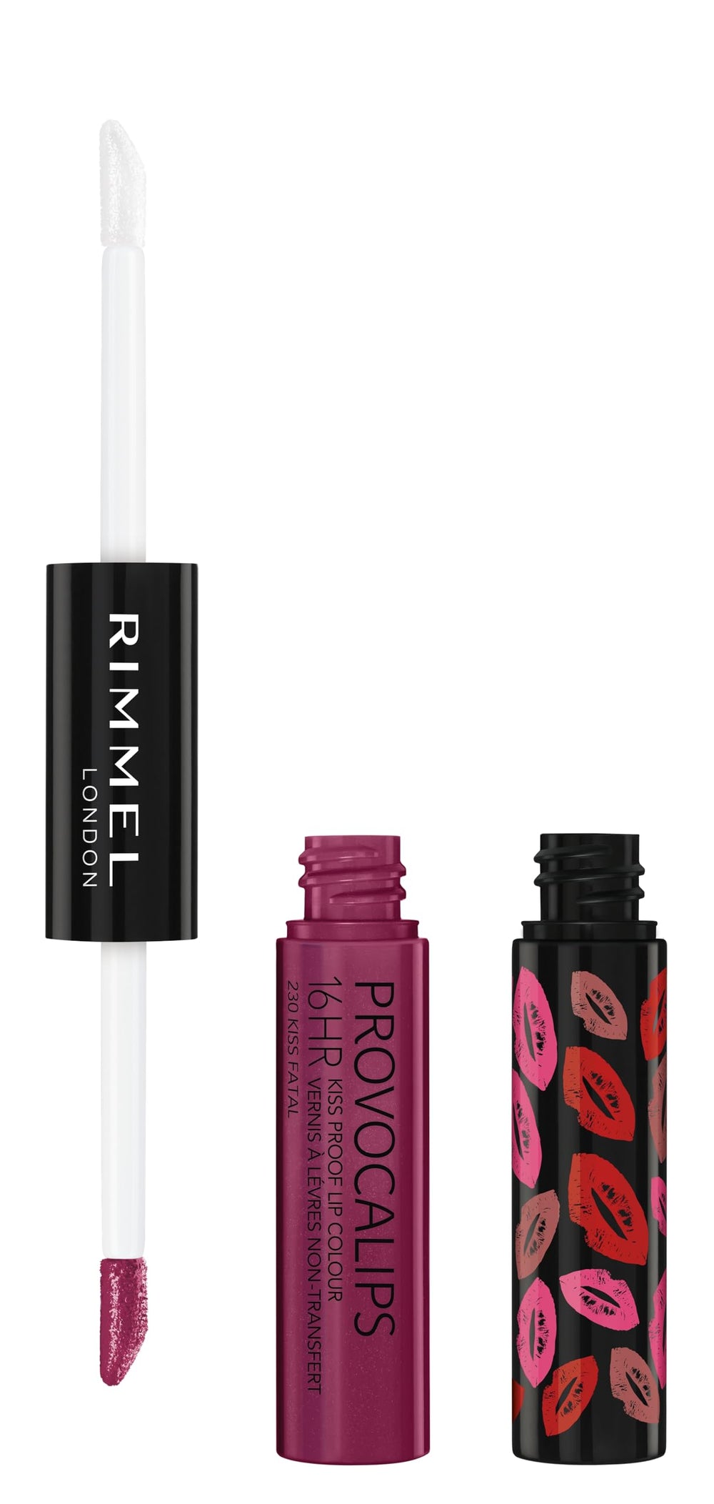 rimmel provocalips front packaging showing product and shade for reliable color