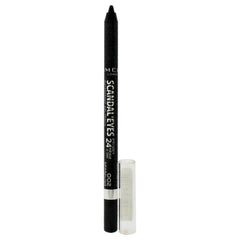Rimmel Scandaleyes front packaging showing pencil and cap, convenient travel size