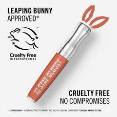 Rimmel next to coin showing size and portable tube for on-the-go touch-ups benefit