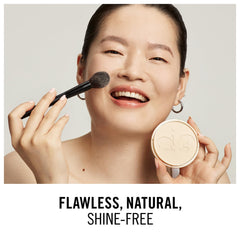 Rimmel Stay Matte packaging back label listing oil-free, fragrance-free benefits