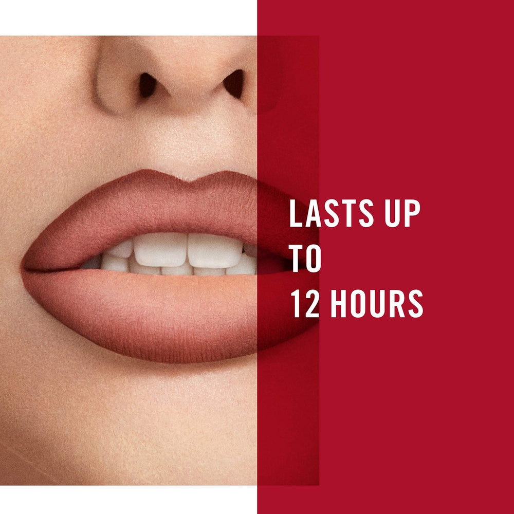 Rimmel tube beside ruler for accurate size and travel-friendly benefit
