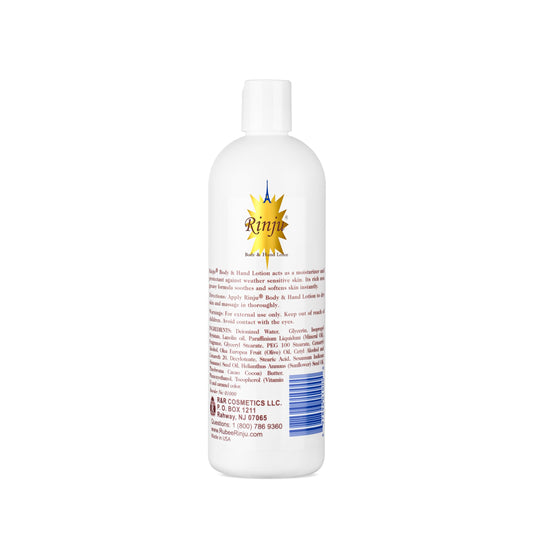 Rinju front packaging 16 oz bottle showing label and benefits