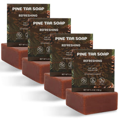 Rinse & Robust front packaging showing cedarwood scent and four-pack benefit