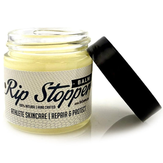 Rip Stopper front jar showing product and benefit of on-the-go protection