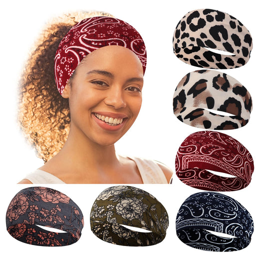 RITOPER front packaging showing six patterned headbands and benefits for styling