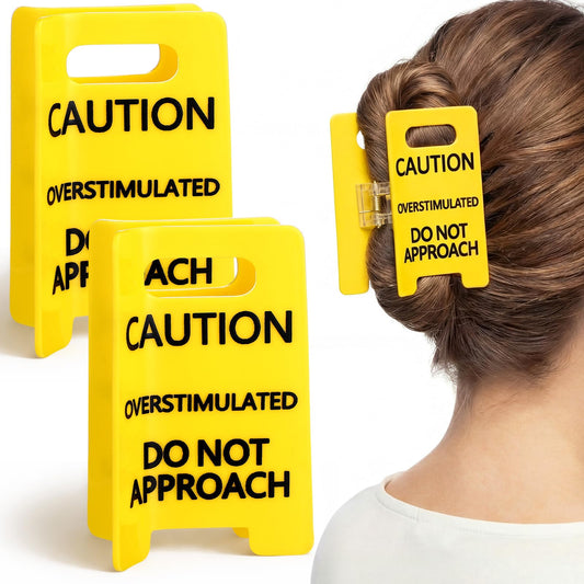 Rivvlive front view showing caution sign print and bold yellow color for visibility