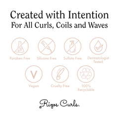 Rizos Curls being applied to curly hair showing improved manageability