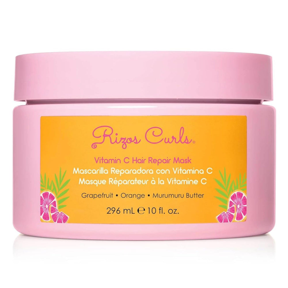Rizos Curls front jar showing product branding and 10 oz size benefit