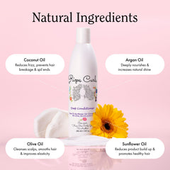 Rizos Curls ingredient close-up with coconut highlighting frizz-reducing benefits