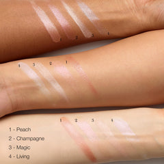 RMS Beauty applied with fingertip showing easy blend benefit