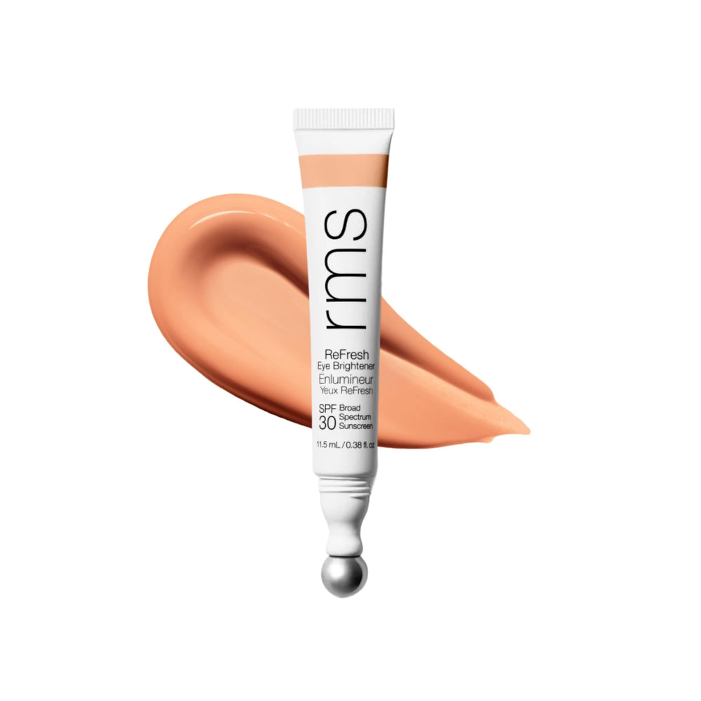 RMS Beauty front packaging showing compact 0.5 oz tube and label for easy recognition and protection