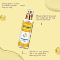 Person using RnemiTe-amo at the beach protecting hair and scalp