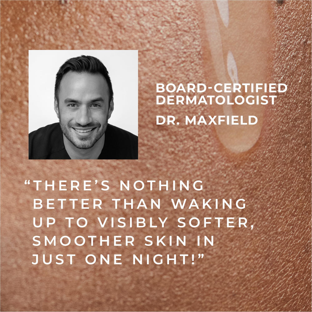 RoC dermatologist-tested badge beside product to reassure tolerability