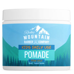 Rocky Mountain Barber Company front jar image showing clean packaging and firm hold benefit