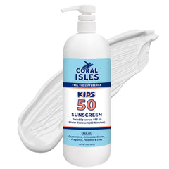 Rocky Mountain Sunscreen front quart bottle showing clear SPF 50 protection