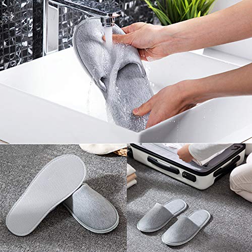 Rocutus slippers inside a travel bag ready for packing convenience