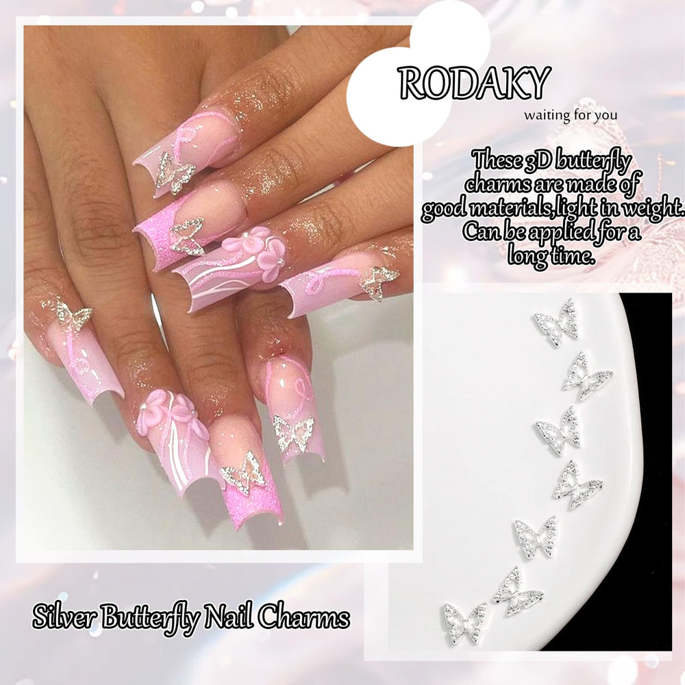 RODAKY charm being positioned with tweezers demonstrating easy application