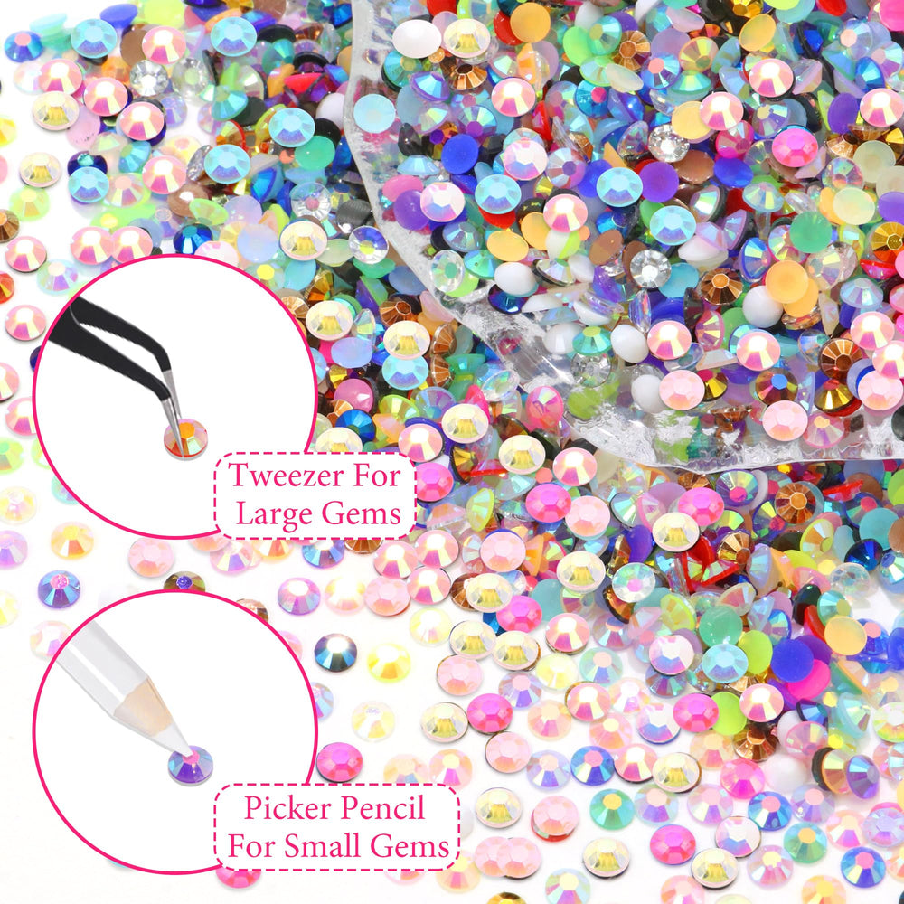 RODAKY gems adhered to shoe surface showing secure bond and decorative effect benefit durability