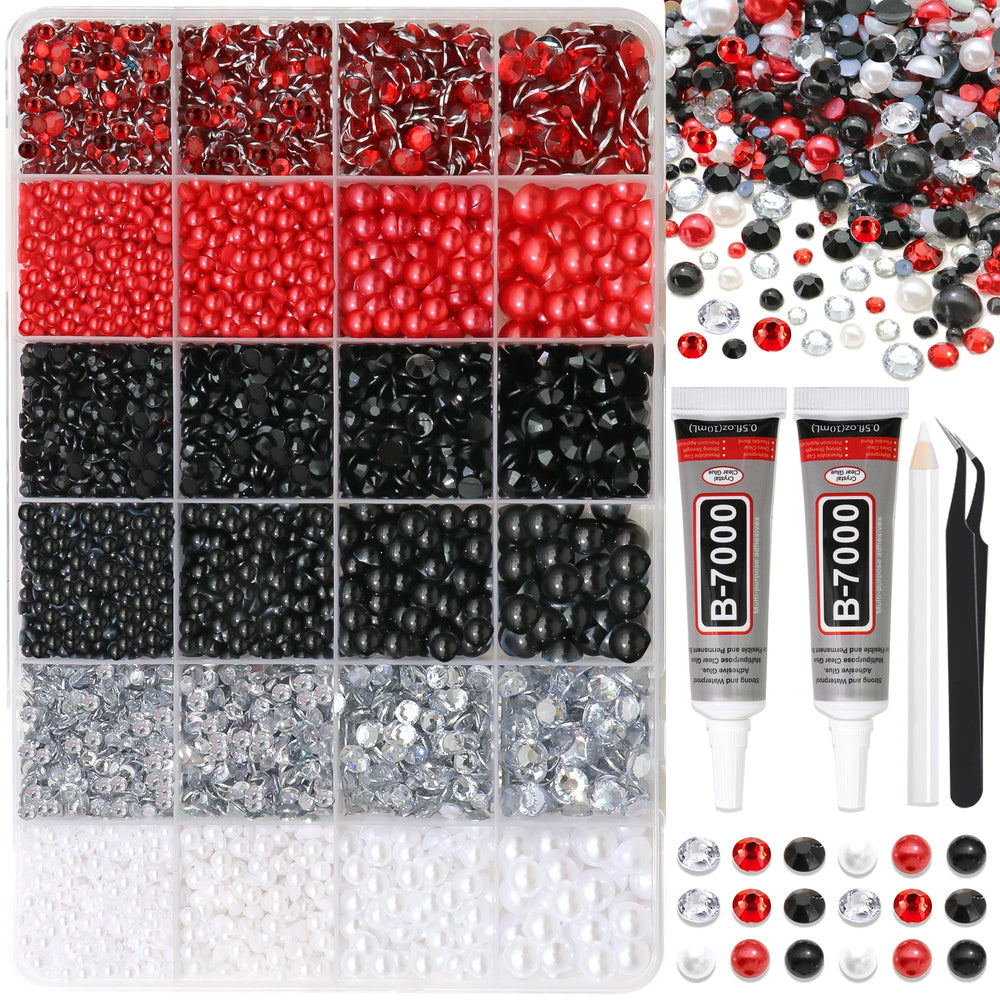 RODAKY acrylic box of 9000 pearls showing organized compartments and ease