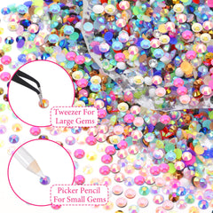 RODAKY gems used in nail art displaying small-scale sparkle and detailed manicure enhancement