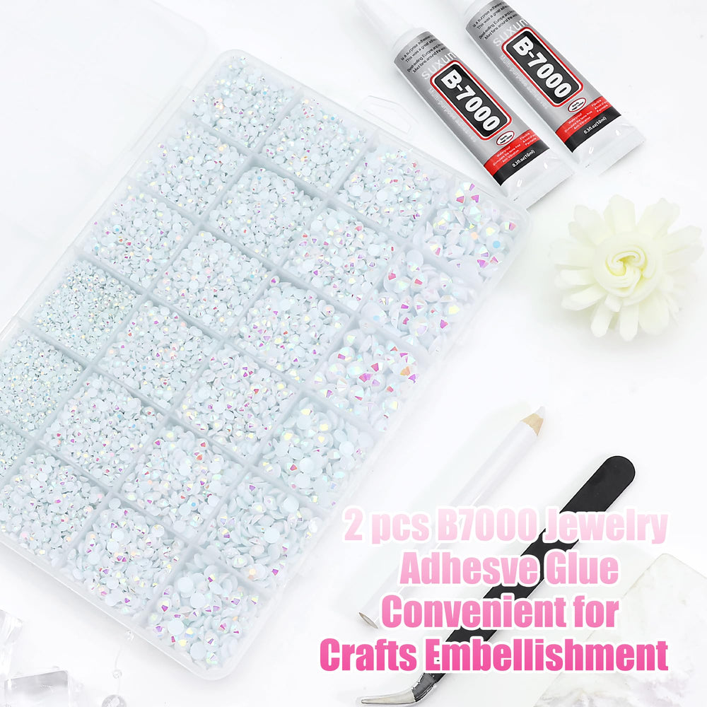 RODAKY tweezers dotting pen and two B7000 glue bottles for precise placement