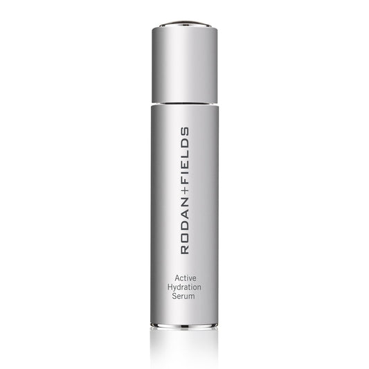 Rodan + Fields front bottle shot showing clean packaging and hydration benefit