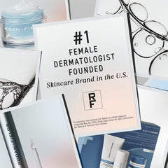 RODAN + FIELDS on bathroom shelf in lifestyle scene suggesting daily routine use
