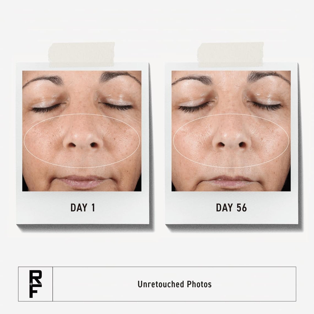 Rodan + Fields pump dispense close-up demonstrating easy, controlled application benefit