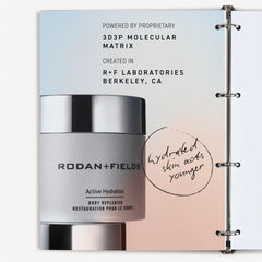 RODAN + FIELDS bottle in hand depicting 200 mL scale and travel-friendly size