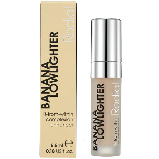 Rodial Banana Lowlighter front tube showing product and shade benefits