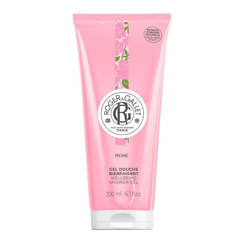 ROGER & GALLET rose front bottle showing elegant design and brand identity