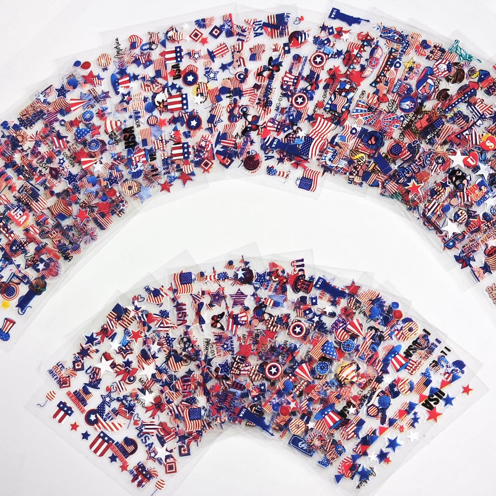 Rokhevn manicure at a summer party highlighting festive patriotic style
