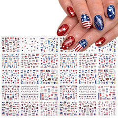 Rokhevn full sticker sheet layout displaying assorted American motifs