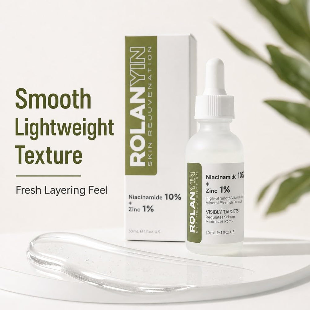 ROLANYIN texture close-up of lightweight gel showing fast absorption benefit