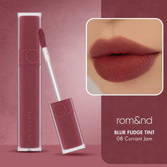rom&nd texture swipe close-up showing fudge-like creamy formula benefit: smooth spread