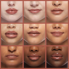 rom&nd shade on lips nougat sand demonstrates neutral MLBB tone and plumping effect