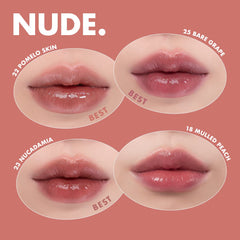 rom&nd lips after gloss fades showing long-lasting natural stain benefit