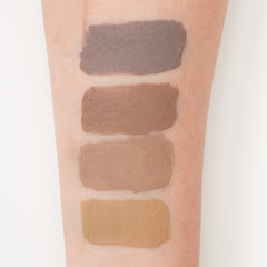 rom&nd Merry Blondy swatch on skin demonstrating buildable beige pigment and volumizing effect