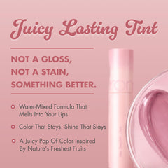 rom&nd close-up of glossy texture highlighting syrupy shine and smooth finish