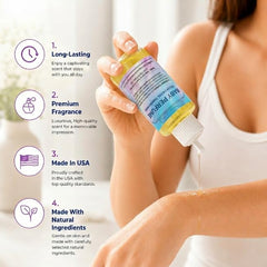 ROMERIZA INC. drop pouring from bottle showing concentrated oil benefit