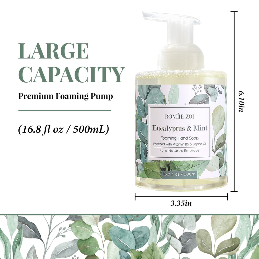 ROMIIE ZOI foam pump dispensing airy foam, quick coverage and gentle cleanse