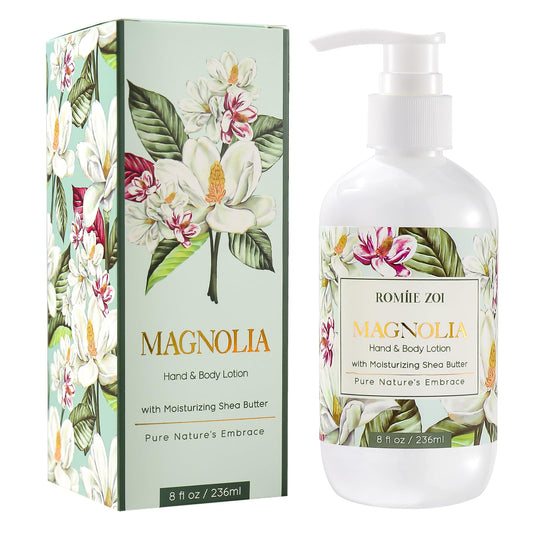 ROMIIE ZOI front bottle view showing magnolia scent and benefits