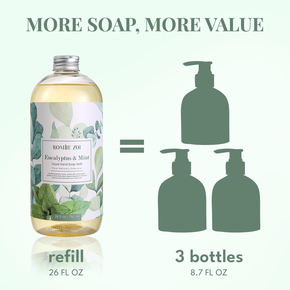 ROMIIE ZOI by kitchen sink showing refreshing eucalyptus-mint benefit