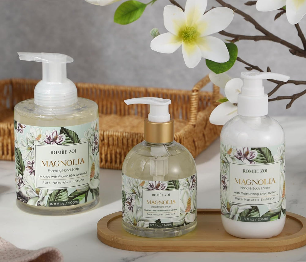 ROMIIE ZOI gift box styled in bathroom setting conveying ready-to-gift appeal