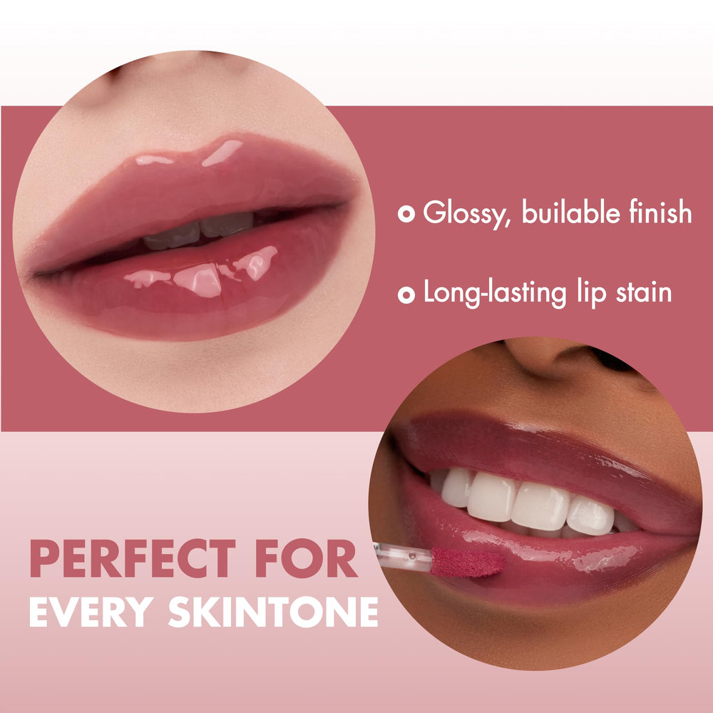rom&nd before and after lips showing subtle stain benefit and enhanced color