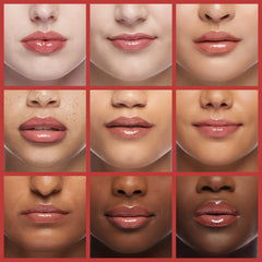 rom&nd lip swatch on model demonstrating natural MLBB look and wearable color